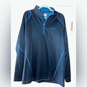 UNDER ARMOUR NAVY PULLOVER. XL PERFECT CONDITION.